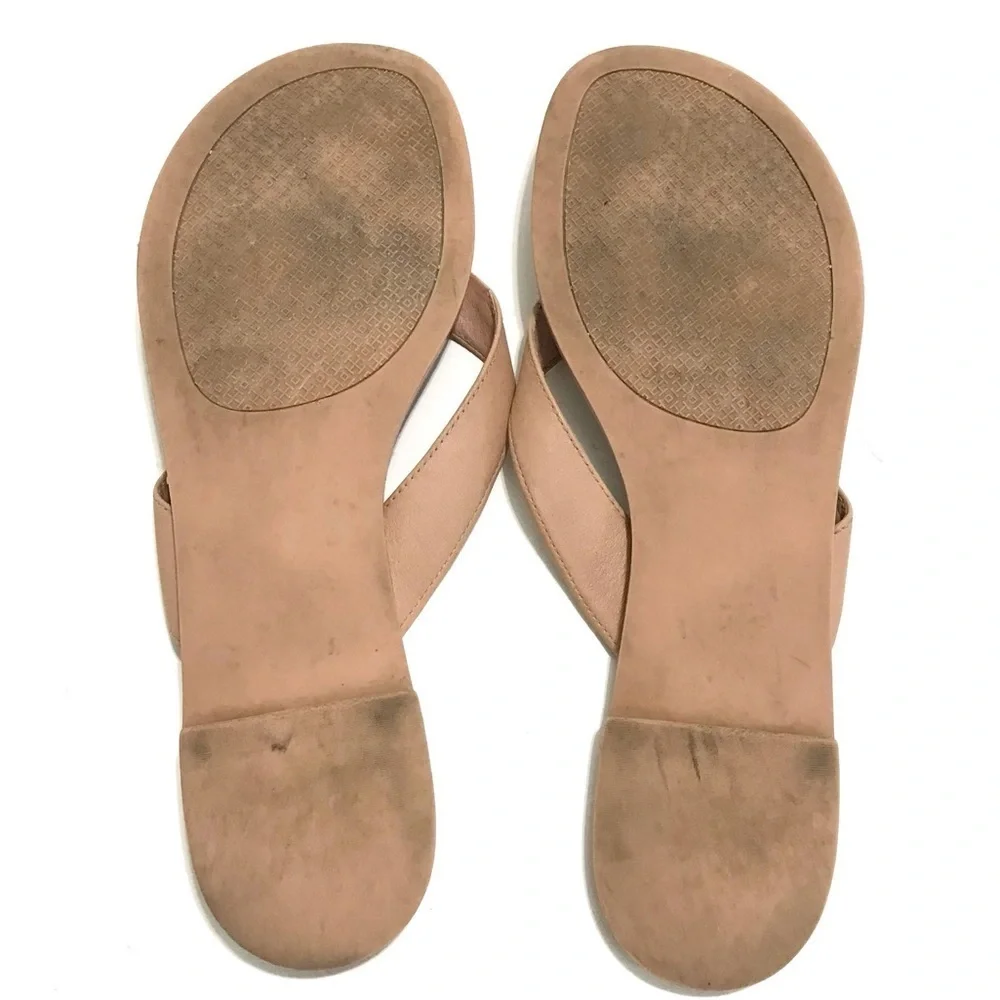 Tory Burch Leather Monroe Sandals in Blush Tan Size 9.5
